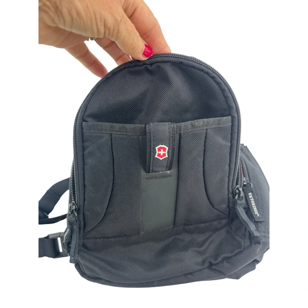 Victorinox Swiss Army Altmont Small Backpack Black Ballistic Nylon Travel Bag